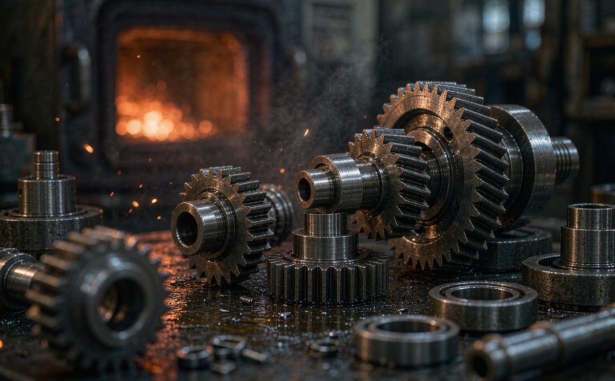 Gear cutting & heat treatment