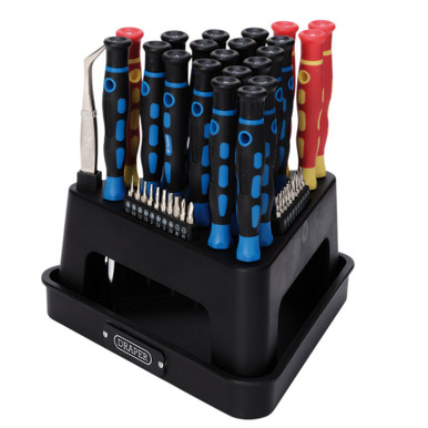 A Draper precision screwdriver set (52-piece), model 24721.